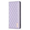 For Honor 100 Diamond Lattice Magnetic Leather Flip Phone Case(Purple)