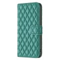 For Honor 100 Pro Diamond Lattice Wallet Flip Leather Phone Case(Green)