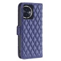 For Honor 100 Diamond Lattice Wallet Flip Leather Phone Case(Blue)