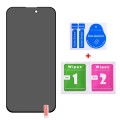 For iPhone 15 Pro Max / 15 Plus Full Cover Anti-spy Silk Screen Tempered Glass Film