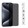 For iPhone 15 Pro Max / 15 Plus Full Cover Anti-spy Silk Screen Tempered Glass Film