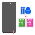 For iPhone 15 Pro Max / 15 Plus 25pcs Full Cover Anti-spy Silk Screen Tempered Glass Film