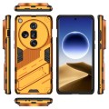 For OPPO Find X7 Ultra 5G Punk Armor 2 in 1 PC + TPU Phone Case with Holder(Orange)