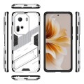 For OPPO Reno11 5G Global Punk Armor 2 in 1 PC + TPU Phone Case with Holder(White)