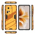 For OPPO Reno11 5G Global Punk Armor 2 in 1 PC + TPU Phone Case with Holder(Orange)