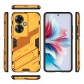 For OPPO Reno11 F 5G Global Punk Armor 2 in 1 PC + TPU Phone Case with Holder(Orange)