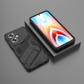 For OPPO A79 5G Global Punk Armor 2 in 1 PC + TPU Phone Case with Holder(Black)