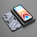 For OPPO A79 5G Global Punk Armor 2 in 1 PC + TPU Phone Case with Holder(Grey)