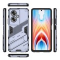 For OPPO A79 5G Global Punk Armor 2 in 1 PC + TPU Phone Case with Holder(Grey)