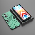 For OPPO A79 5G Global Punk Armor 2 in 1 PC + TPU Phone Case with Holder(Green)