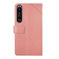 For Sony Xperia 1 VI Y-shaped Pattern Flip Leather Phone Case(Pink)
