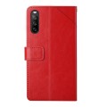 For Sony Xperia 10 VI Y-shaped Pattern Flip Leather Phone Case(Red)