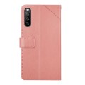 For Sony Xperia 10 VI Y-shaped Pattern Flip Leather Phone Case(Pink)