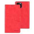 For iPhone 15 Pro Max GOOSPERY BLUE MOON Crazy Horse Texture Leather Phone Case(Red)