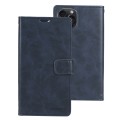 For iPhone 15 Pro Max GOOSPERY BLUE MOON Crazy Horse Texture Leather Phone Case(Dark Blue)