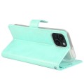 For iPhone 15 Pro Max GOOSPERY BLUE MOON Crazy Horse Texture Leather Phone Case(Mint Green)