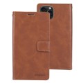 For iPhone 15 Pro GOOSPERY BLUE MOON Crazy Horse Texture Leather Phone Case(Brown)