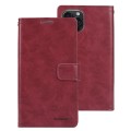 For iPhone 15 Pro GOOSPERY BLUE MOON Crazy Horse Texture Leather Phone Case(Wine Red)