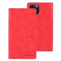 For iPhone 15 Pro GOOSPERY BLUE MOON Crazy Horse Texture Leather Phone Case(Red)