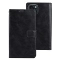 For iPhone 15 Plus GOOSPERY BLUE MOON Crazy Horse Texture Leather Phone Case(Black)