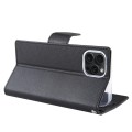 For iPhone 15 Pro GOOSPERY FANCY DIARY Cross Texture Leather Phone Case(Black)