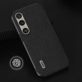 For Sony Xperia 1 VI ABEEL Genuine Leather + PC Litchi Texture Phone Case(Black)