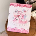 For iPad 10th Gen 10.9 2022 Painted Magnetic Split Leather Tablet Case(Bichon Frise)