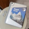 For iPad 10th Gen 10.9 2022 Painted Magnetic Split Leather Tablet Case(Mountain Moon)