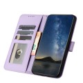 For iPhone 13 Pro Max Datura Flower Embossed Flip Leather Phone Case(Purple)