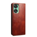 For Huawei nova 11 SE Oil Wax Crazy Horse Texture Leather Phone Case(Brown)