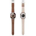 For Apple Watch 5 40mm DUX DUCIS YS Series Genuine Leather Watch Band(Brown)