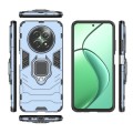 For Realme 12 5G Shockproof PC + TPU Holder Phone Case(Navy Blue)