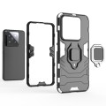For Xiaomi 14 Pro Shockproof PC + TPU Holder Phone Case(Black)
