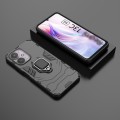 For Xiaomi Redmi 13C 4G / 5G  Shockproof PC + TPU Holder Phone Case(Black)