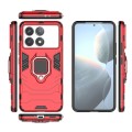 For Xiaomi Redmi K70 Shockproof PC + TPU Holder Phone Case(Red)