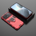 For Xiaomi Redmi K70E Shockproof PC + TPU Holder Phone Case(Red)
