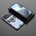 For Xiaomi Redmi K70E Shockproof PC + TPU Holder Phone Case(Navy Blue)