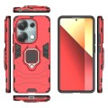 For Xiaomi Redmi Note 13 Pro 4G Global Shockproof PC + TPU Holder Phone Case(Red)