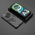 For Xiaomi Redmi A3 4G Shockproof PC + TPU Holder Phone Case(Black)
