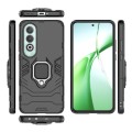 For OnePlus Nord CE4 5G Shockproof PC + TPU Holder Phone Case(Black)
