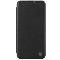 For iPhone 15 Plus NILLKIN QIN Series Pro Plain Leather Phone Case(Black)