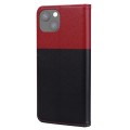 For iPhone 13 mini Cute Pet Series Color Block Buckle Leather Phone Case(Black)