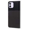 For iPhone 12 / 12 Pro Cute Pet Series Color Block Buckle Leather Phone Case(Dark Grey)