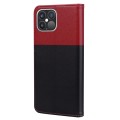 For iPhone 12 Pro Max Cute Pet Series Color Block Buckle Leather Phone Case(Black)