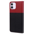 For iPhone 12 mini Cute Pet Series Color Block Buckle Leather Phone Case(Black)