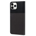 For iPhone 11 Pro Max Cute Pet Series Color Block Buckle Leather Phone Case(Dark Grey)