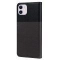 For iPhone 11 Cute Pet Series Color Block Buckle Leather Phone Case(Dark Grey)
