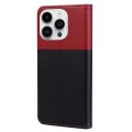 For iPhone 15 Pro Max Cute Pet Series Color Block Buckle Leather Phone Case(Black)