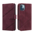 For iPhone 15 Skin Feel Multi-card Wallet Leather Phone Case(Red)