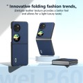 For Huawei P60 Pocket ABEEL Genuine Leather Luolai Series Phone Case(Dark Blue)